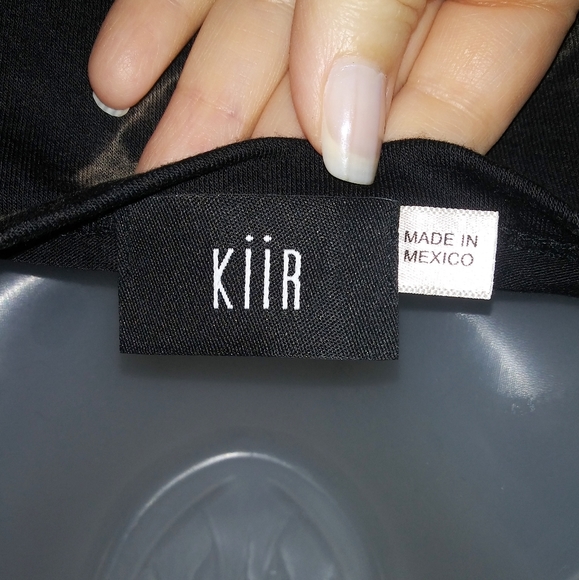 Tie dye black T-shirt rayon and spandex - fitted - Picture 6 of 11